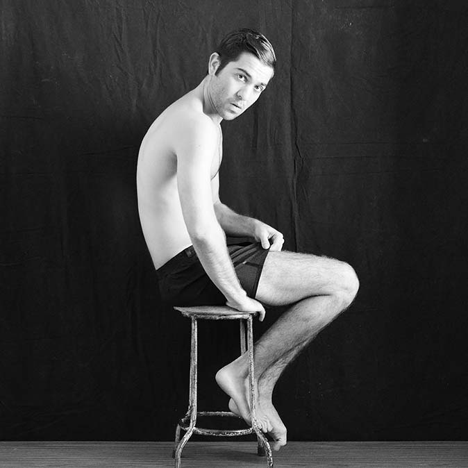 Alfonso Nahum in Night out underwear, the Smoking of the boxer shorts
